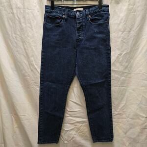 Levi's Premium denim Wedgie dark blue speckled women's jeans size 30 high rise